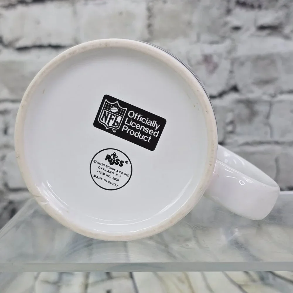 Dallas Cowboys Coffee Cup Mug NFL Football Helmet Logo Vintage Russ Berrie Korea
